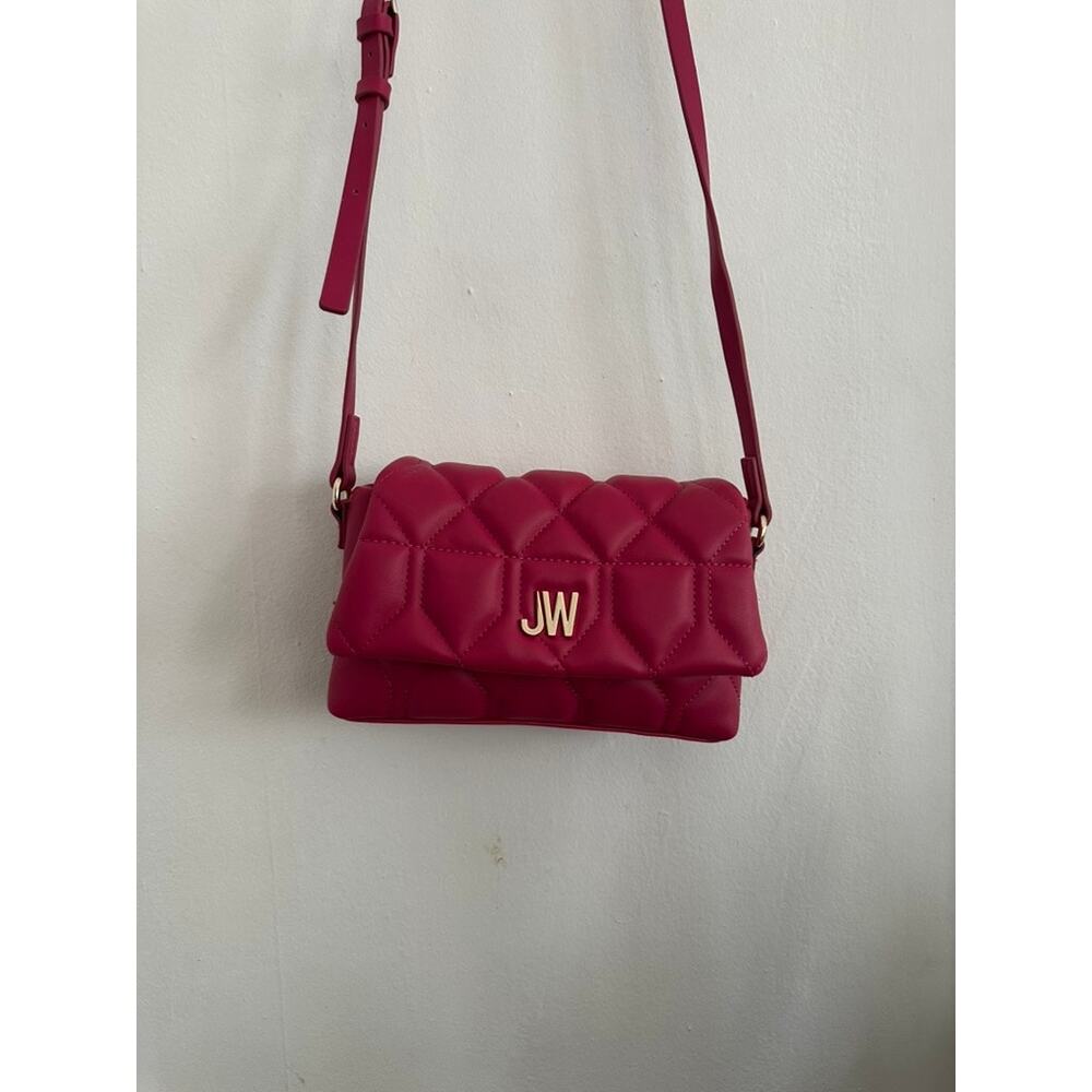 JASON WU Vegan Leather Pink Quilted Crossbody Bag